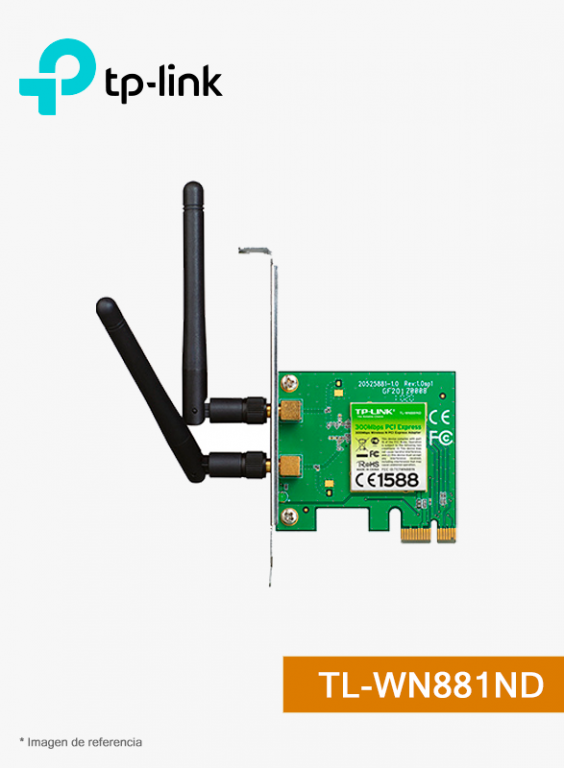 Adaptador Inalámbrico PCI Express N 300Mbps | TL-WN881ND